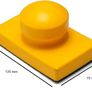 Glass Polish 15914 Hand Sanding Block, Hook & Loop Handheld Sanding Pad | 120 x 75 mm Image 3