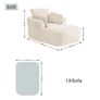 Softy Compressed Indoor Lounge Sofa Chair - Beige Image 10