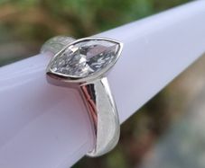 925 silver ring ZIRCONIA