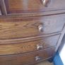 Bowfront mahogany chest of drawers. Image 4