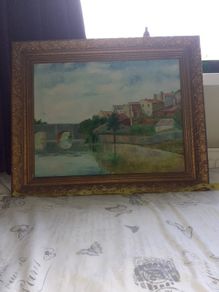 Watercolor painting .