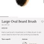 Tek handmade boar hair bristles nylon beard brush hairbrush Image 4