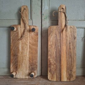 Rustic Footed Mango Wood Serving Boards