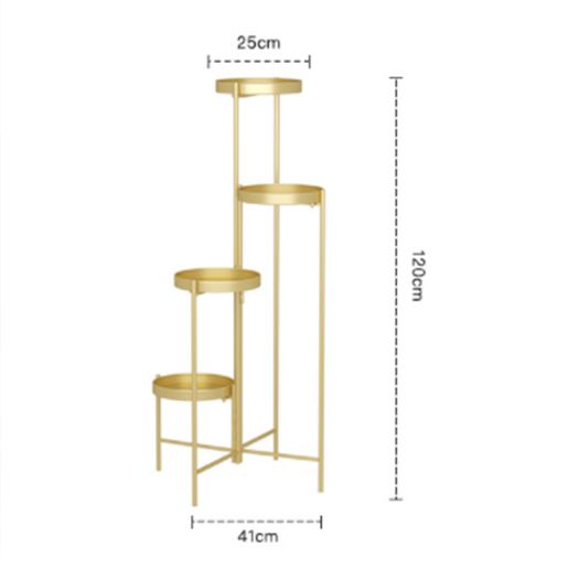 Metal Plant Display Holder,4 Tiers Flower Pot Stand
