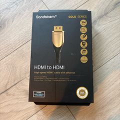 Sandstrom AV Gold Series 3M HDMI to HDMI cable with Ethernet