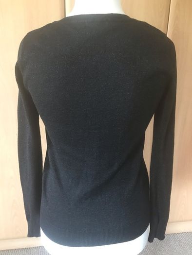 M Collection ladies black sparkle cardigan size 8