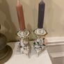 Vintage petite pair of  candle  stick holders Image 5