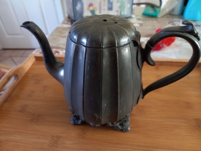 1890s pewter teapot
