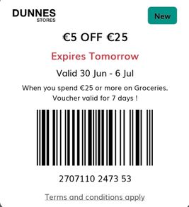 Dunnes Store save voucher