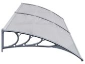 Door Canopy Grey 200x100 cm PC