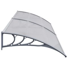 Door Canopy Grey 200x100 cm PC