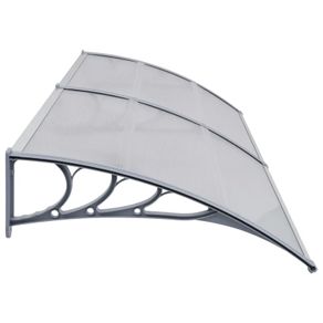 Door Canopy Grey 200x100 cm PC