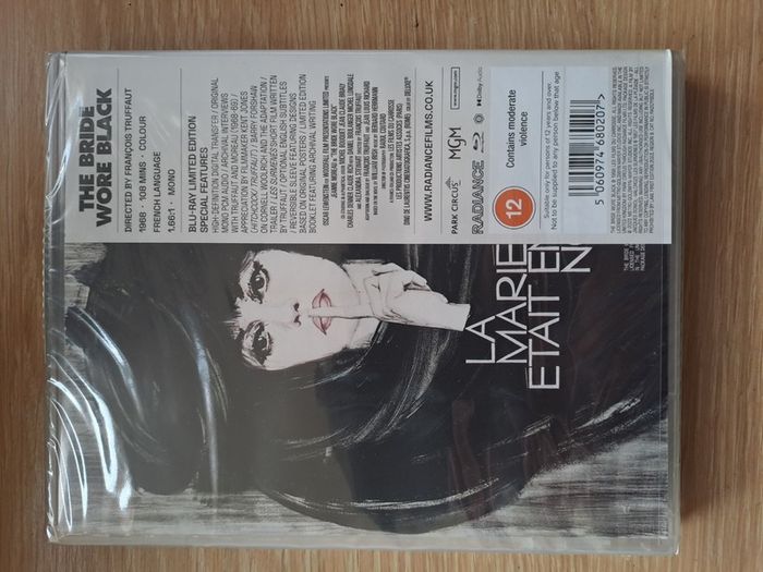The Bride Wore Black Blu Ray Indicator Limited Edition Oop