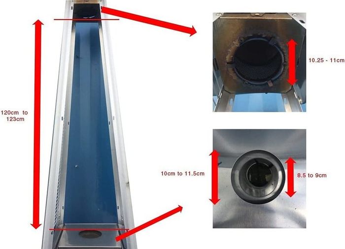 BU-KO Glass Tube Replacement for Pyramid Gas Patio Heater Pack of 2