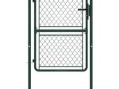 Garden Gate Steel 100x150 cm Green