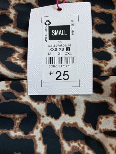 Brand New Savida Leopard Print Skirt Size Small