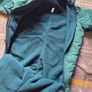 Vintage 80's Made In USA Chuck Roast Teal Fleece-Lined Baby Snowsuit/Padded Bunting Image 4