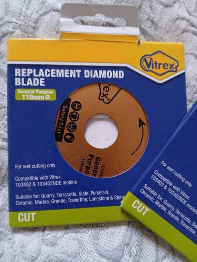 2 x Vitrex 110mm Diamond Tip Disc's Tool