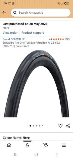 schwalbe pro one tyres tubeless ready. 700x25