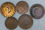 Germany 1-2 pfennig lot see pictures for condition and dates