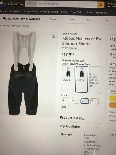 Bib shorts