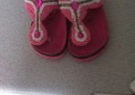 Brand New Pink Beaded shoes