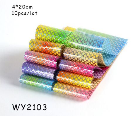Nail Art Transfer Foil Sliders Wraps