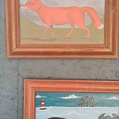 Contemporary Minimalist Niave Folk Art