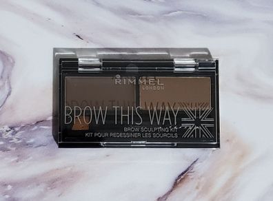 Rimmel Brow This Way Eyebrow Sculpting Kit - 002 Medium Brown - New