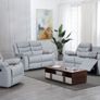 Brand New Leather Recliner Couches With Drop Down Cupholders Instock with  Free Home Delivery Image 3