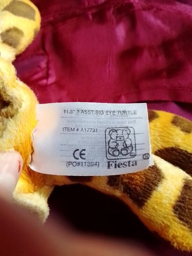 Bigeye turtle teddy (Fiesta)