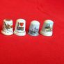 Collection of Souvenir Thimbles  Travel Memorabilia in Display Box Image 7