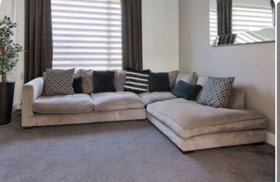 l shaped corner sofa grey