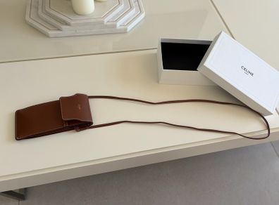 Brand New Celine Leather Crossbody Pouch