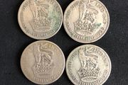 (4) One Shilling from Great Britain 1928, 1929x2, 1935