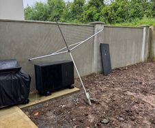 Rotary clothesline and ground sleeve