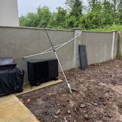Rotary clothesline and ground sleeve