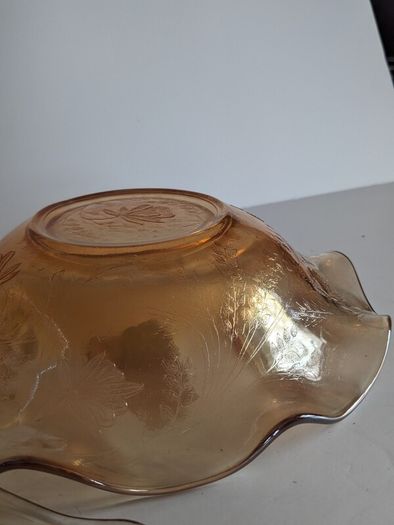 Vintage Marigold Iridescent Carnival Glass Bowl