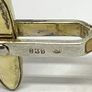 Mid century silver tigers eye cuff links Image 6