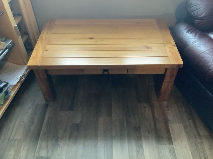 New solid wood coffee table