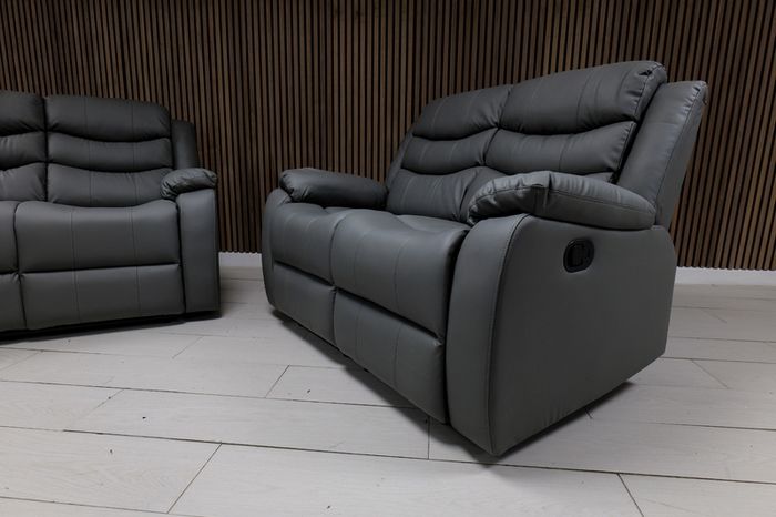 Roma Recliner Sofa 3+2 Dark Grey
