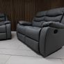 Roma Recliner Sofa 3+2 Dark Grey Image 2