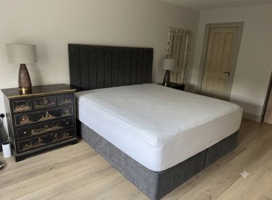 Super King Bed frame and headboard (Mattress not included)