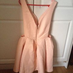 Brand new party dress in light peach colour