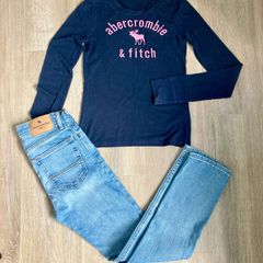 Abercrombie jeans and top, 11/12y