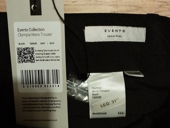 Mens trousers 34W 31L