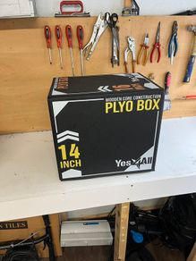Yes4All 3-in-1 Wooden Plyo Box - 12/14/16 Inch