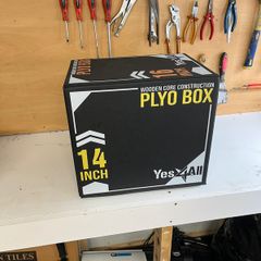 Yes4All 3-in-1 Wooden Plyo Box - 12/14/16 Inch