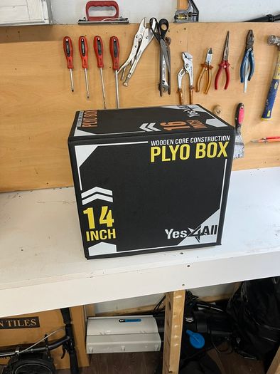 Yes4All 3-in-1 Wooden Plyo Box - 12/14/16 Inch