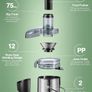Juicer, juice extractor, juice maker 800W Image 4